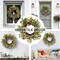 Spring Wreaths for Front Door, 18 Inches Summer Wreath with Black-Eyed Daisy Flowers, Artificial Tropical Wreaths for Porch Wall Window Decor, Farmhouse Floral Wreath for Home Decorations